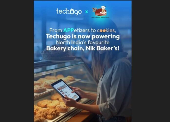www Techugo, Nik Baker's, Mobile App Development, Food Ordering App, Bakery Chain App, Digital Transformation, Loyalty Program App, North India Cafés